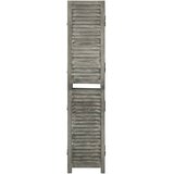 Furnova Paravan 5-delni siv 179x166 cm trden les, (21929746) | Shoptok.si