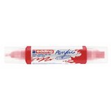  Akrilni marker E-5400 double-liner sa dva vrha Edding crvena Cene