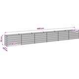  Povišeni vrtni krevet Antracit 480 x 40 x 55 cm | shoptok.hr