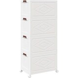 vidaXL Škatla za shranjevanje s kolesi 75 L 64x40x141,5 cm | Shoptok.si