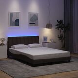  Okvir kreveta bez madraca Hanko tamnosmeđi 140 x 200 cm od tkanine | shoptok.hr