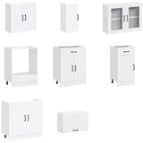  Set kuhinjskih elementa od 8 dijelova "Kalmar" izrađeno drvo | shoptok.hr