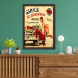 Wallity Uramljena slika Garage, 55x75 cm | Eponuda.ba