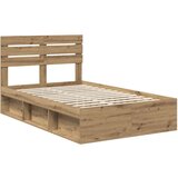  Okvir za krevet Umjetnička hrastovina 135 x 190 cm | shoptok.hr