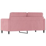  Dvosjed ružičasti 140 cm baršunasti | shoptok.hr