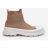 Boto Women's Slip-On Sock Boots Brown Ilanae | Shoptok.si
