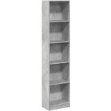 Maison Chic Knjižna omara - Knjižni regal betonsko siva 40x24x176 cm inženirski les, (21726062) | Shoptok.si