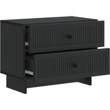  Noćni ormar Crna 62 x 34,5 x 47,5 cm Konstruirano drvo | shoptok.hr