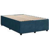 Krevet s oprugama i madracem plavi 120 x 200 cm baršun | shoptok.hr