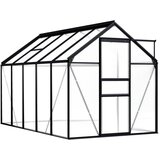 The Living Store Rastlinjak antracit iz aluminija 5,89 m³ - Rastlinjak, (21980196) u
