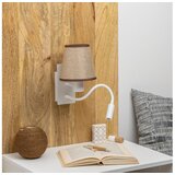  Brilagi - LED zidna lampa NUBILA 1xE27/25W/230V + LED/3W bela/braon | Eponuda.com