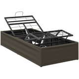  Električni podesivi okvir kreveta Siva 200 x 90 x 33,5 cm Čelik | shoptok.hr