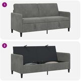 SOFA s pohranom Tamnosiva 172 x 78 x 87 cm Poliester | Shoptok.si