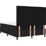  s opruga kutije s madracem Crna 140 x 200 cm tkanina | shoptok.hr