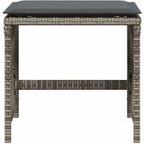 Vrtni stolci s jastucima 4 kom sivi 41x41x36 cm od poliratana | shoptok.hr