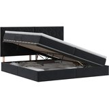  Krevet s madracem i skladištem Crna 200 x 200 cm Baršun | shoptok.hr