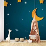  Foto tapeta - Skyline - turquoise night sky landscape with stars for children 250x175 Premium | shoptok.hr