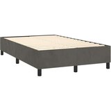 Box spring krevet s madracem tamnosivi 120 x 200 cm baršunasti | shoptok.hr