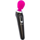Palm Power Extreme Wand - masažni vibrator z možnostjo polnjenja (roza-črna) | Shoptok.si