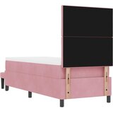  Krevet s opruga kutije Ružičasta 200 x 80 cm Baršun | shoptok.hr