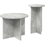  Set pomoćnih stolića 2 pcs Betonska siva Konstruirano drvo | Eponuda.ba