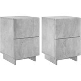  Noćni ormar 2 kom. Betonska siva 33,5 x 34,5 x 50 cm | shoptok.hr