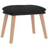  Stol za sproščanje s stolčkom črn žamet, (20934979) | Shoptok.si