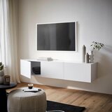 Hom`in viseča nizka omarica 180/36,7/42 cm bela | Shoptok.si