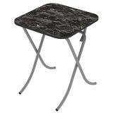 alesta Sklopivi sto 70x70cm crni mermer AL10033CM Cene