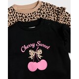 Sinsay Pamučne crewneck majice s leopard uzorkom 2 pack | shoptok.hr