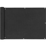 vidaXL Balkonsko Platno Oksford Tekstil 75x400 cm Antracitno Cene