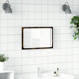  LED kupaonsko ogledalo boja dimljenog hrasta 60x8,5x38cm drveno | Eponuda.com