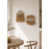 Wallxpert set 2 zidna ukrasa od rafije u obliku oka DB0013, sa školjkama | Eponuda.com