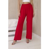 Kesi Włoski Wide-leg trousers red | shoptok.hr