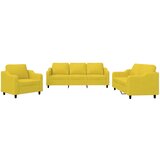 vidaXL 3-dijelni set sofa s jastucima svjetložuti od tkanine Cijene