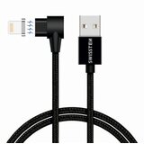 Swissten kabel USB/Lightning, Arcade, magnetski, platneni, 1.2m, 3A, crni | shoptok.hr
