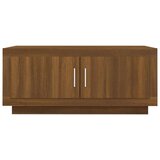  Klubska mizica rjavi hrast 102x50x45 cm konstruiran les, (20714250) | Shoptok.si