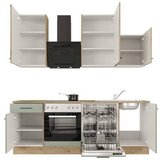 Flex-Well Kuhinjski Blok Cara, Zelena, Hrast | Shoptok.si