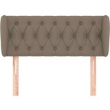  Vzglavje z ušesi taupe 93x23x78/88 cm blago, (20738214) | Shoptok.si