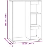  Ormar boja hrasta sonome 80 x 40 x 110 cm od iverice | shoptok.hr