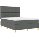  Krevet s opruga kutije Tamno siva 160 x 200 cm tkanina | shoptok.hr