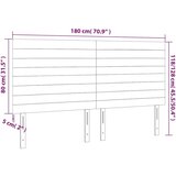  LED uzglavlje tamnoplavo 180x5x118/128 cm baršunasto | shoptok.hr