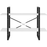 vidaXL ormarić za knjige s 2 razine bijeli 100 x 30 x 70 cm od iverice | shoptok.hr