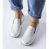 Gemre White lace-up leather shoes Aiglentina | Shoptok.si