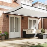  Skrovita tenda Bijelo 500 × 350 cm Poliester i čelik | shoptok.hr