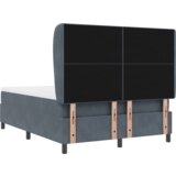  Kutna Sienna Krevet s Madracem Tamno Siva 160x200 cm Baršun | shoptok.hr