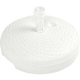  Stalak za suncobran s pijeskom/vodom 20L bijeli plastični ratan | shoptok.hr