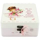  Škatla spominov, unikatno darilo za krst ali rojstni dan deklice - 3. 16x16x10cm -165120 | Shoptok.si