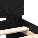  Konstrukcija postelje z vzglavjem Črna Orehovina 140 x 200 cm, (5000102526) | Shoptok.si