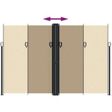  Bočna tenda na uvlačenje bež 220x1000 cm | shoptok.hr
